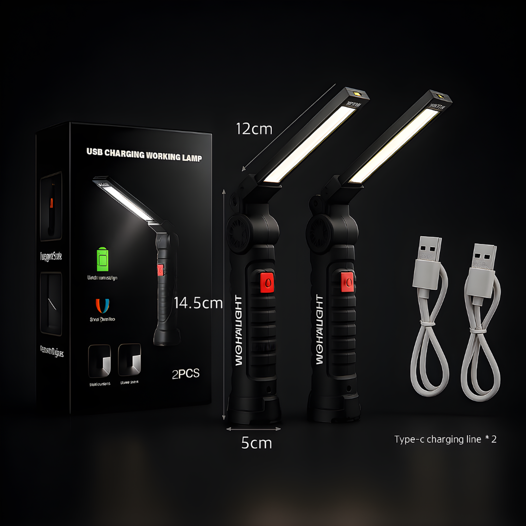 🧲USB Magnetic Work Light | Ultra-Bright 360° Lamp